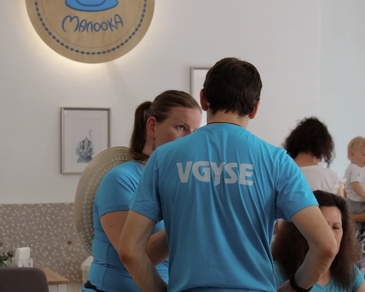 A Vakok és Gyengénlátók Sportegyesületének tagjai a Manookában